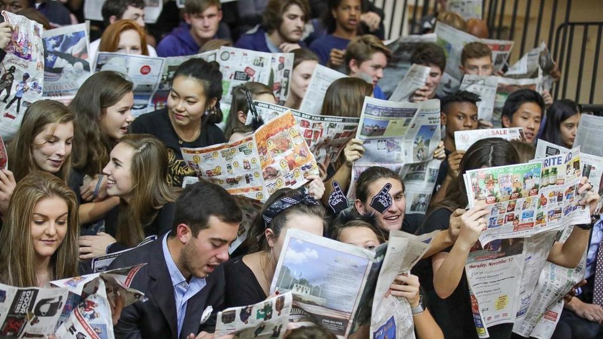 Gaston Day student section came ready to cheer on the home team as they hosted Spartanburg Day Tuesday night.