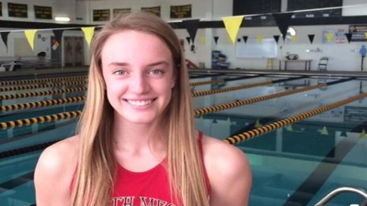 
South Mecklenburg senior Lainey Hunnicutt swam at the state swim meet in Cary the morning of Feb. 14 before driving to Winston-Salem to compete in the state indoor track meet.
