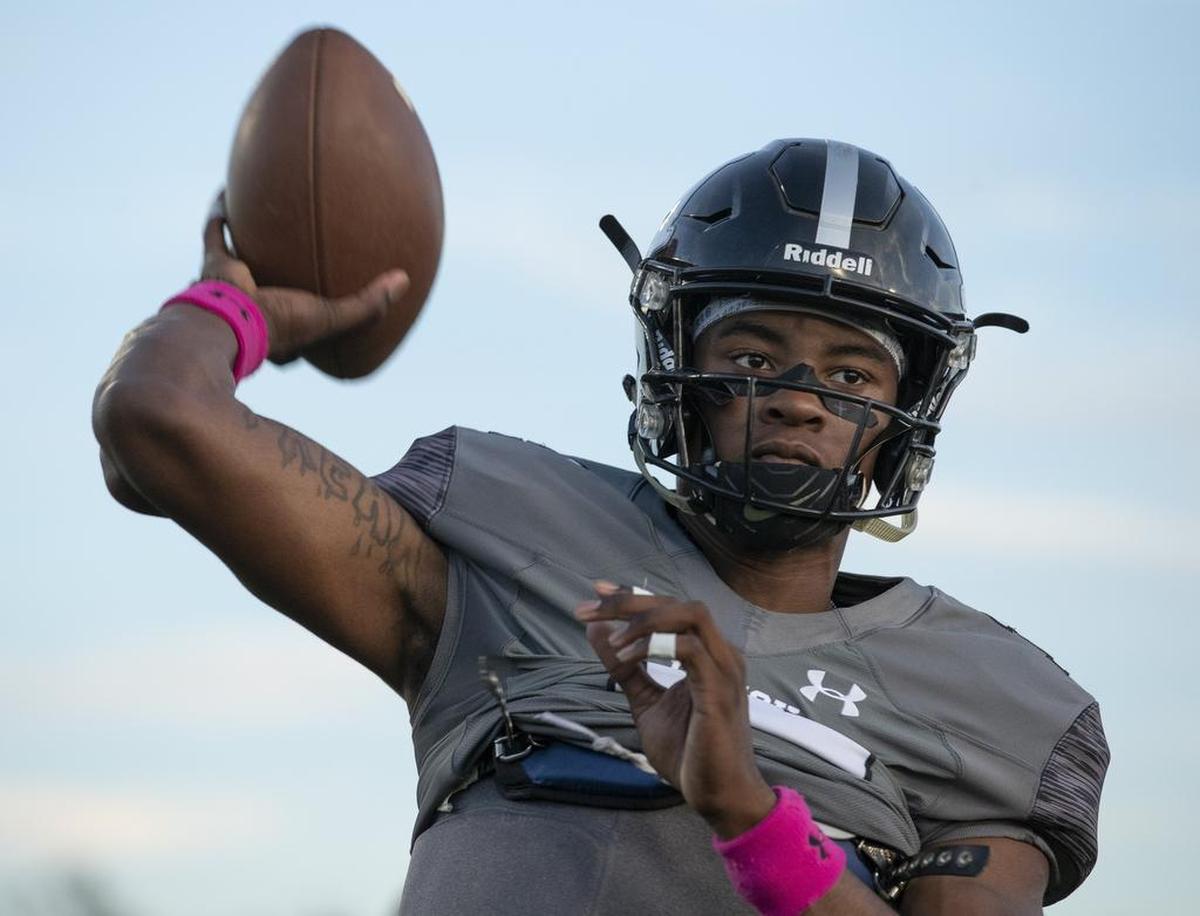 Hough High quarterback Kennique Bonner-Steward is a Temple recruit who played on Cam Newton’s 7-on-7 travel team last summer.