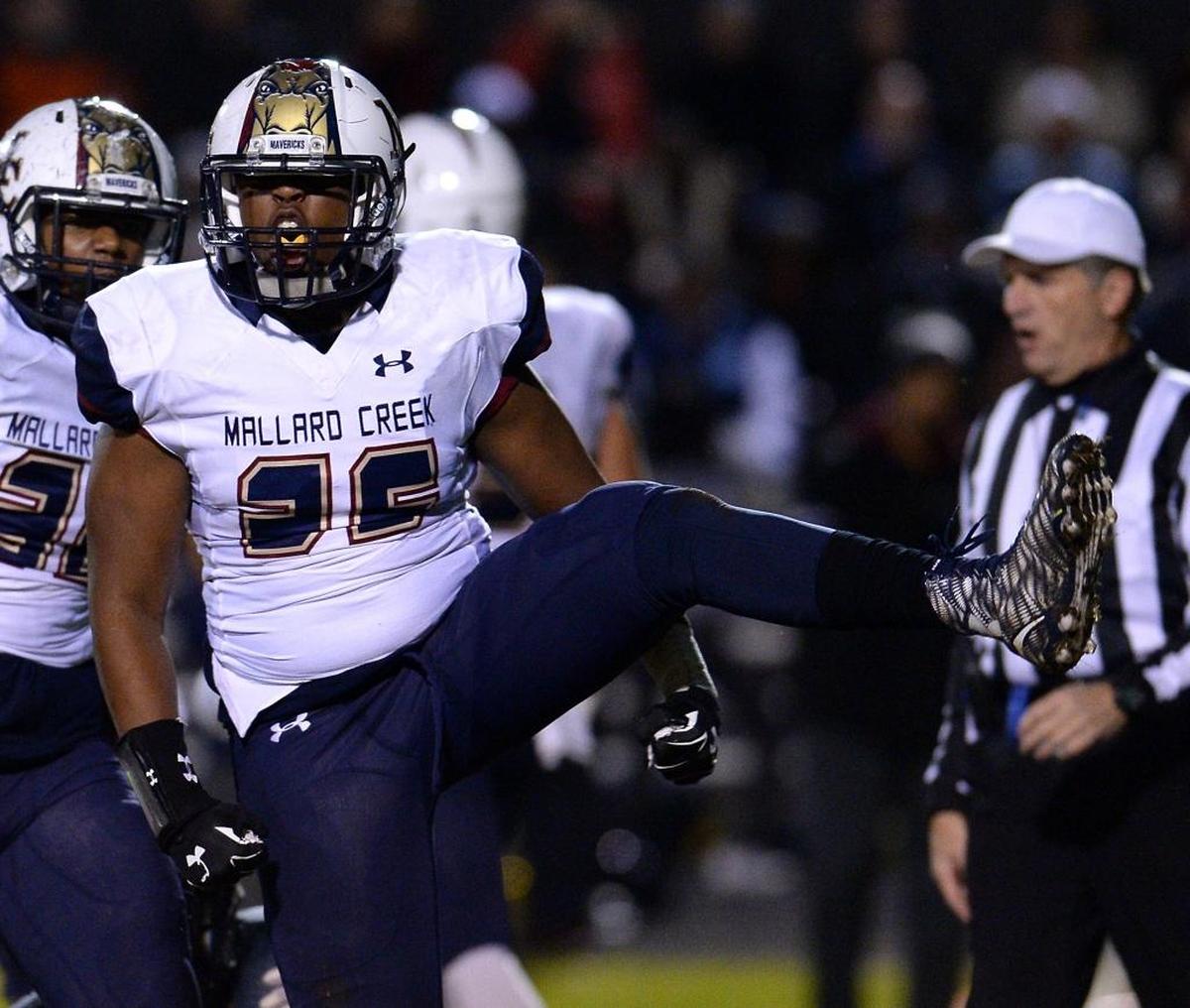 Mallard Creek Mavericks linebacker Kalen Allen is the I-MECK defensive player of the year