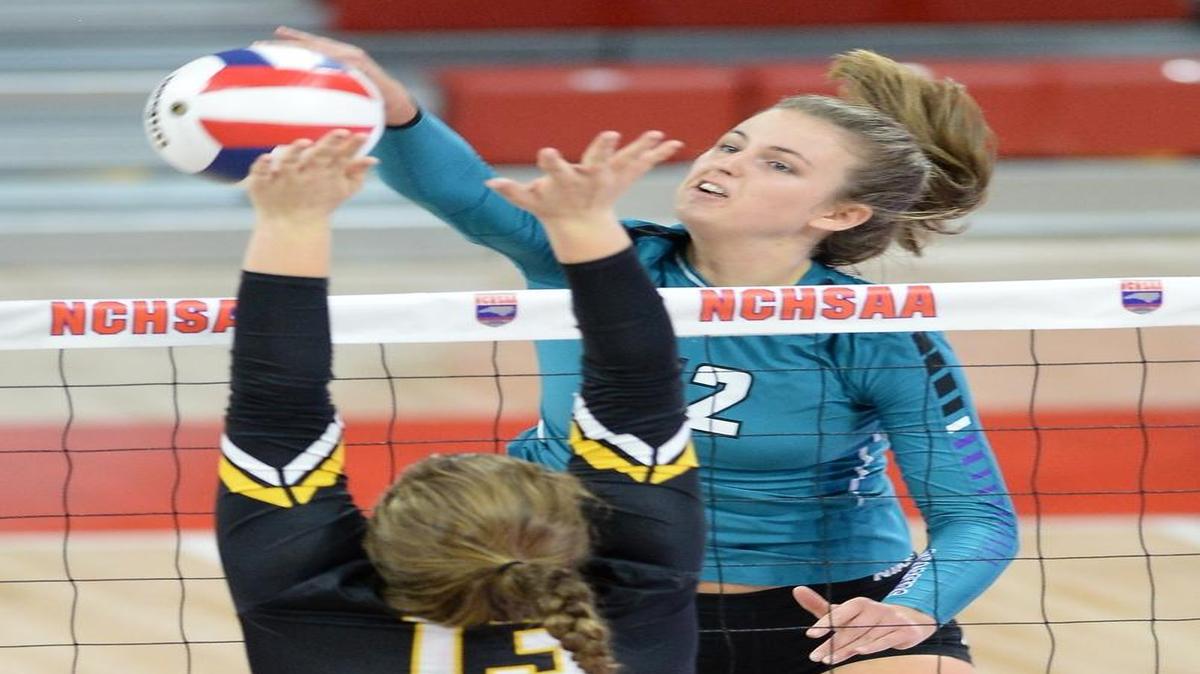 Cox Mill’s Taylor Rowland, right, is N.C. Gatorade player of the year
