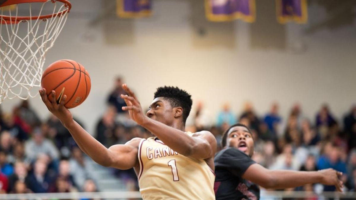 Cannon's Jarius Hamilton (1) and the Cougars return to the boys’ basketball Sweet 16 poll this week.