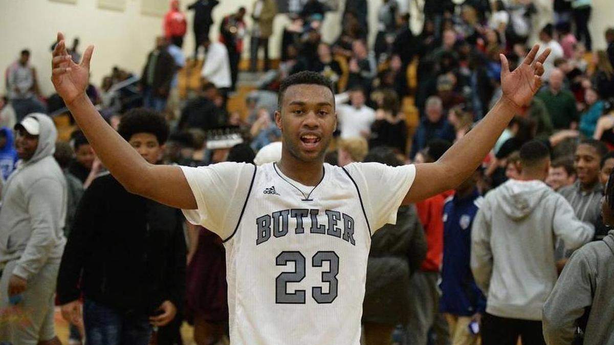Butler’s D.J. Little hit a free throw with less than one second left in the Bulldogs 84-83 win over Northwest Guilford Saturday. Butler advanced to the N.C. 4A Western Regional semifinals for the first time since 2004