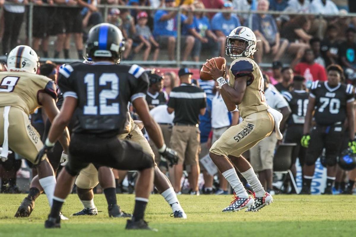 Mallard Creek junior QB Jadyn Washington completed 7-of-11 passes against Scotland County last week.