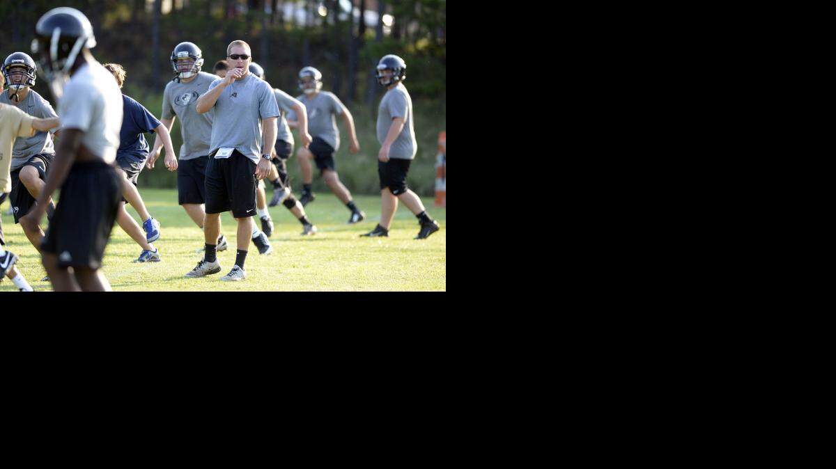 
Former Providence High football coach Justin Hardin, shown with the Panthers in July, was named football coach at Independence on Thursday.
