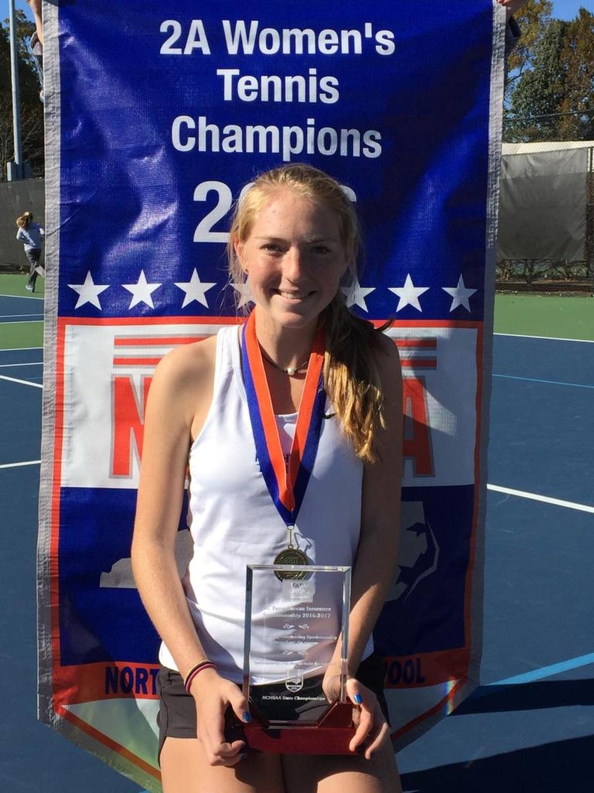 Lake Norman Charter tennis star Olivia Archer