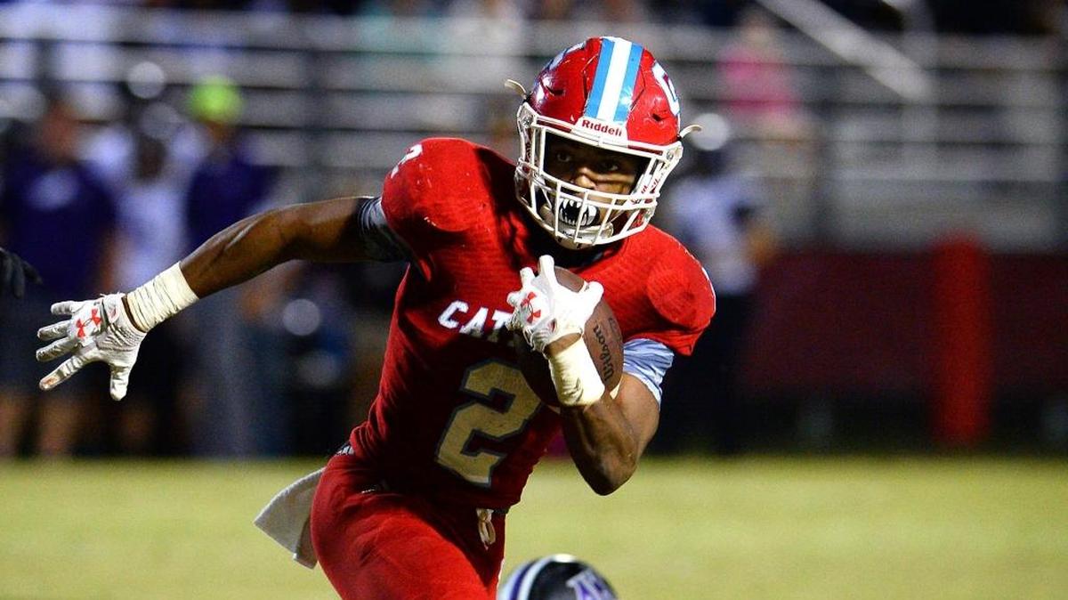 Charlotte Catholic running back Milan Howard is closing in on 2,000 yards this season