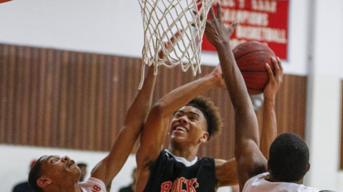 Rocky River's Jaden Springer, center, will lead his team into a high profile game with Sweet 16 No. 1 Cox Mill Tuesday
