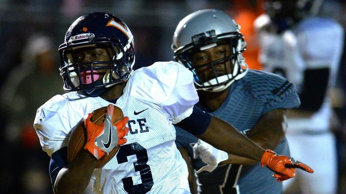 Vance Cougars running back Markilius Williams, left, and the Cougars host Hickory Ridge in a third round NCHSAA playoff Friday night