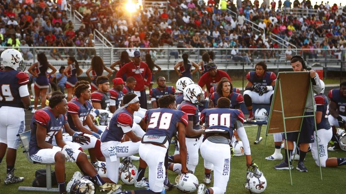 
Friday’s Mallard Creek-Hopewell football game, originally scheduled to be played at Hopewell, has been moved to Mallard Creek, seen above in an Aug. 28 game.


