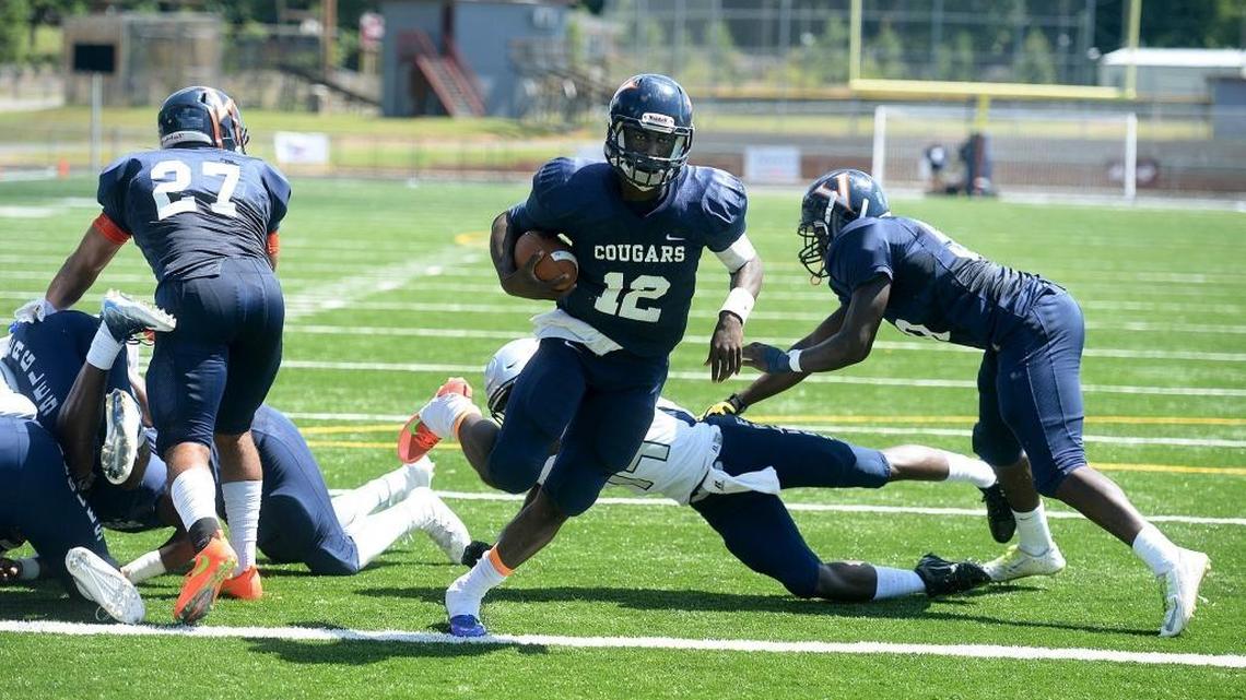 Vance Kingsley Ifedi (12) has committed to East Carolina and led Vance to a 4-0 record