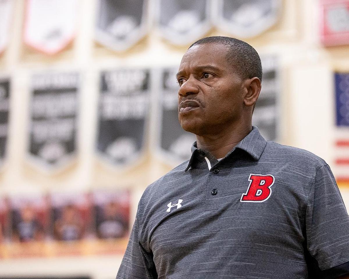 Butler girls basketball coach Mark Sanders