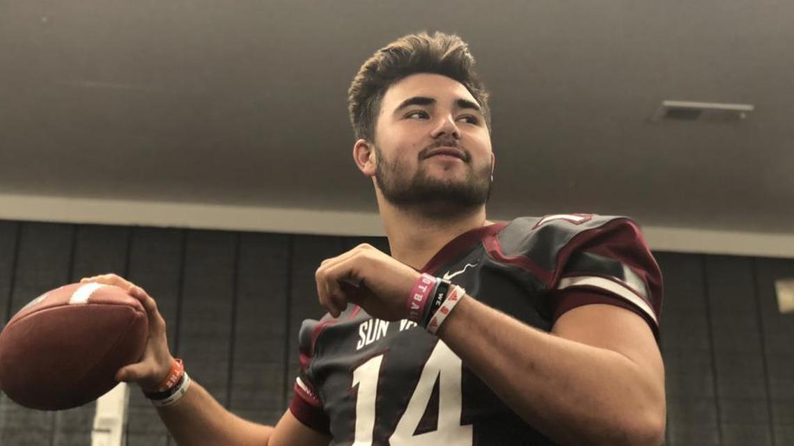 UNC coach Larry Fedora plans to helicopter into Charlotte Friday to recruit Indian Trail Sun Valley QB Sam Howell, a Florida State commit. Howell recently took an unofficial visit to UNC