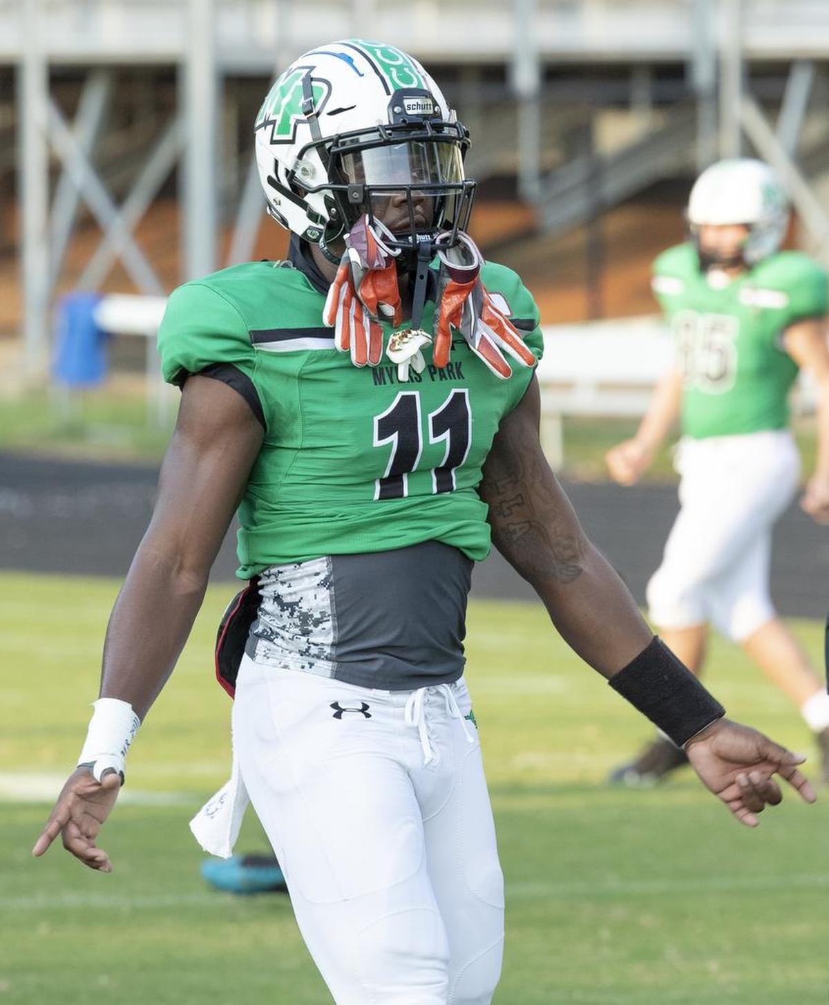 Myers Park wide receiver Elijah Bowick, a Virginia Tech recruit, set a school receiving record with 241 yards in a game.