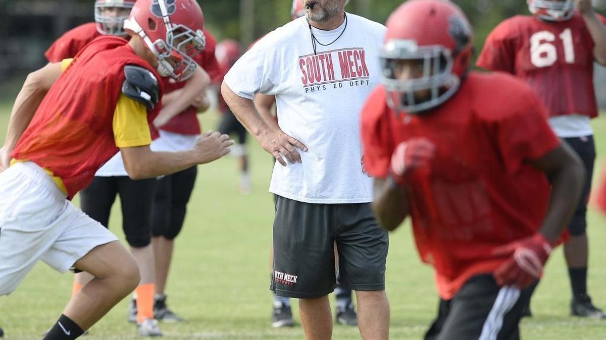 South Meck high head football coach Rocky White said he is not thrilled with having to play SoMeck 8 Conference rival Ardrey Kell on back-to-back weeks. The Sabres beat Ardrey Kell 51-24 last week but were assigned to play the Knights again in the playoffs Friday