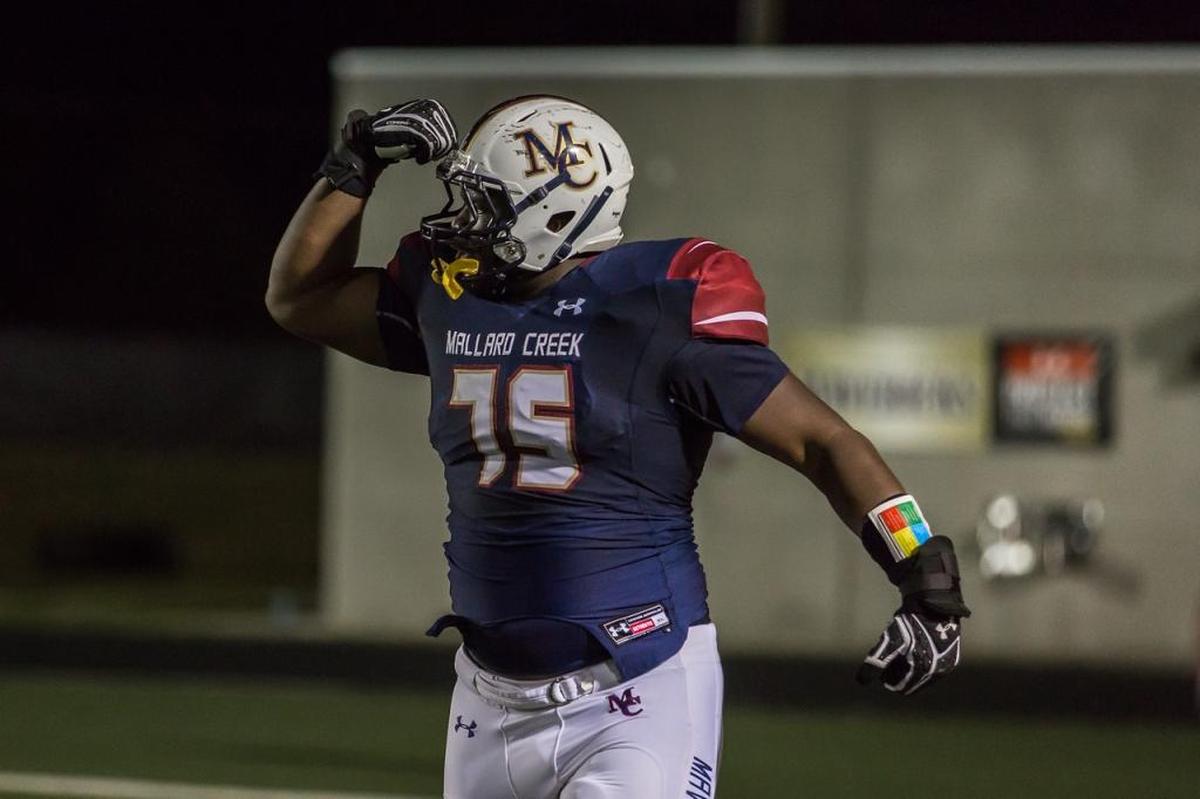 Mallard Creek defensive lineman Jordan Davis, a Georgia recruit, will play in Saturday’s N.C. 4AA state championship game against Wake Forest.