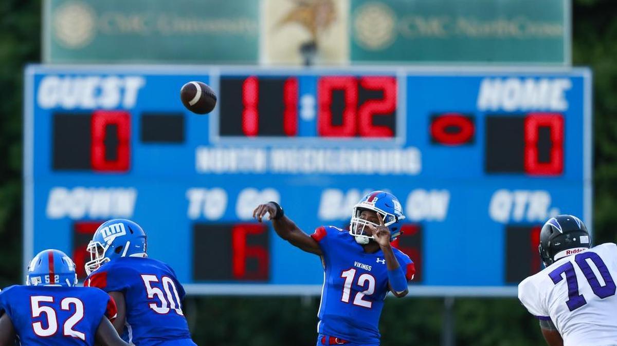 North Mecklenburg quarterback Aaron Scott will lead his team into Friday’s game with unbeaten Hough, one of the Charlotte Observer’s high school football games of the week.