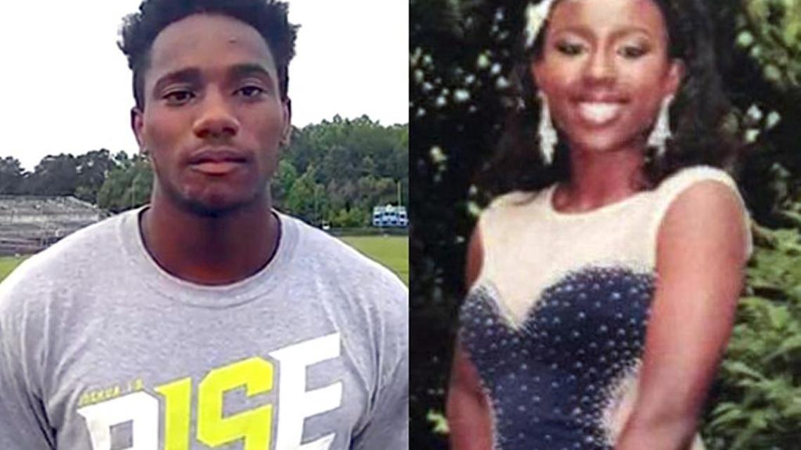 Kalvin McCollum, left, was seriously injured and Enjoneah Reel was killed in a car crash in Huntersville Thursday.