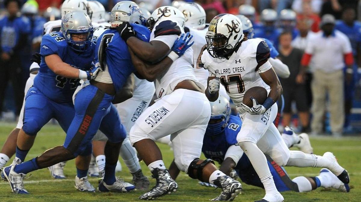 
Mallard Creek running back Chancery Bowman (right)has been a major contributer in the Mavericks’ success this season.
