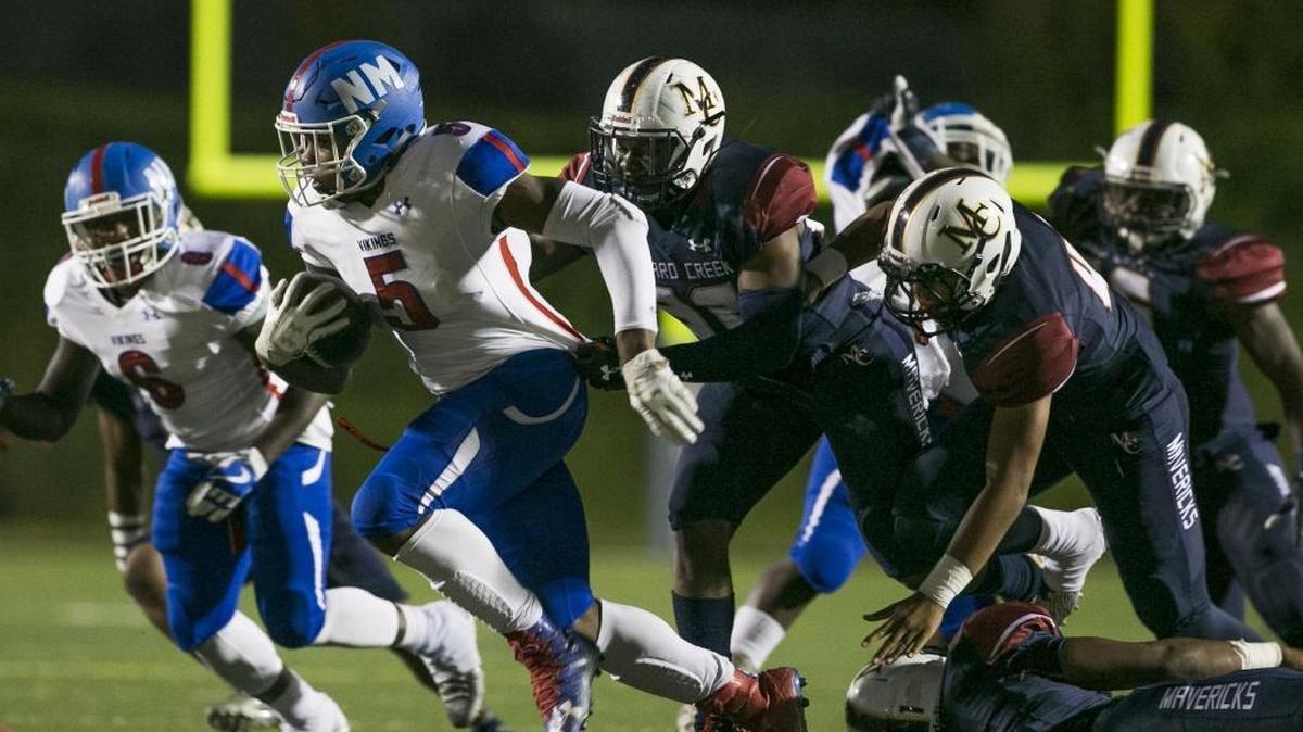 North Meck running back Emanuel Wilson (5) is the I-MECK 4A offensive player of the year