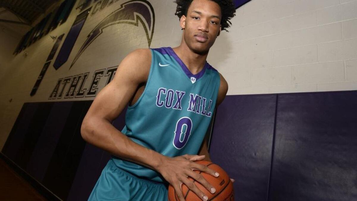 Cox Mill High sophomore Wendell Moore was voted N.C. Basketball Coaches Association state player of the year