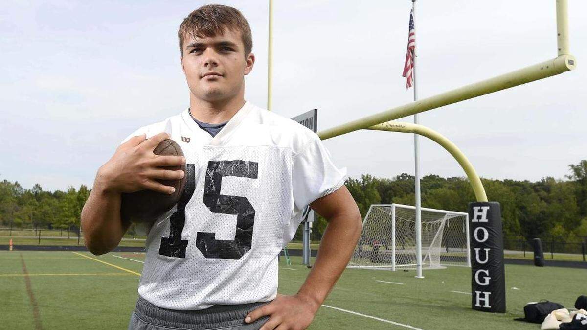 
Hough sophomore Jarrett Nagy leads the Huskies in rushing and tackles. 
