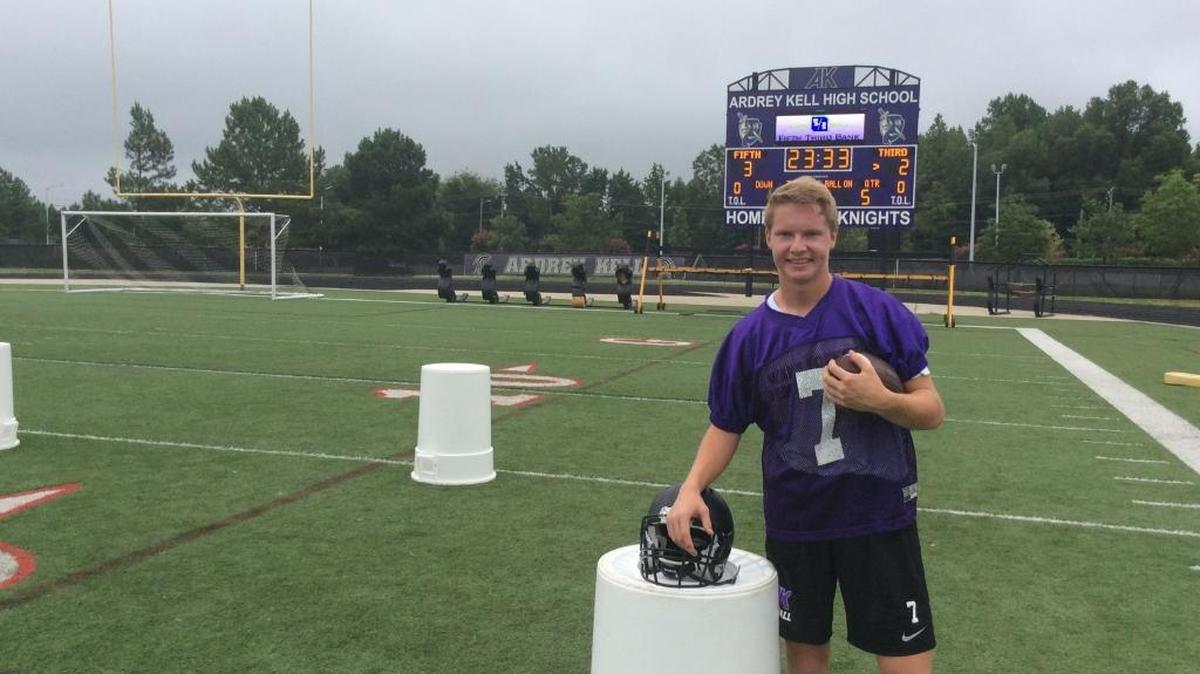 Ardrey Kell quarterback Luke Hefferly will lead the Knights against Myers Park Friday night. Hefferly threw for four touchdowns last week against Charlotte Country Day.
