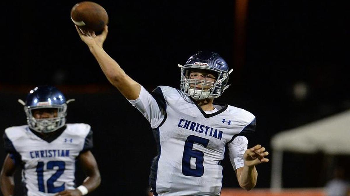 Charlotte Christian quarterback Garrett Shrader recently added a scholarship offer from college power Alabama to a growing list of teams.
