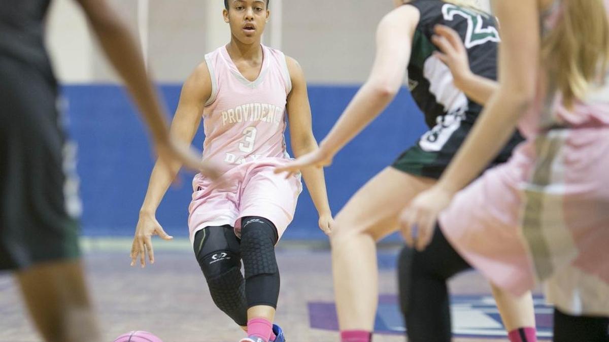 Providence Day's Tori Powell, shown in a game played earlier this season, scored seven points Thursday in the Chargers’ 53-16 N.C. 3A Independent Schools Athletic Association girls’ basketball quarterfinal against Greensboro Day.