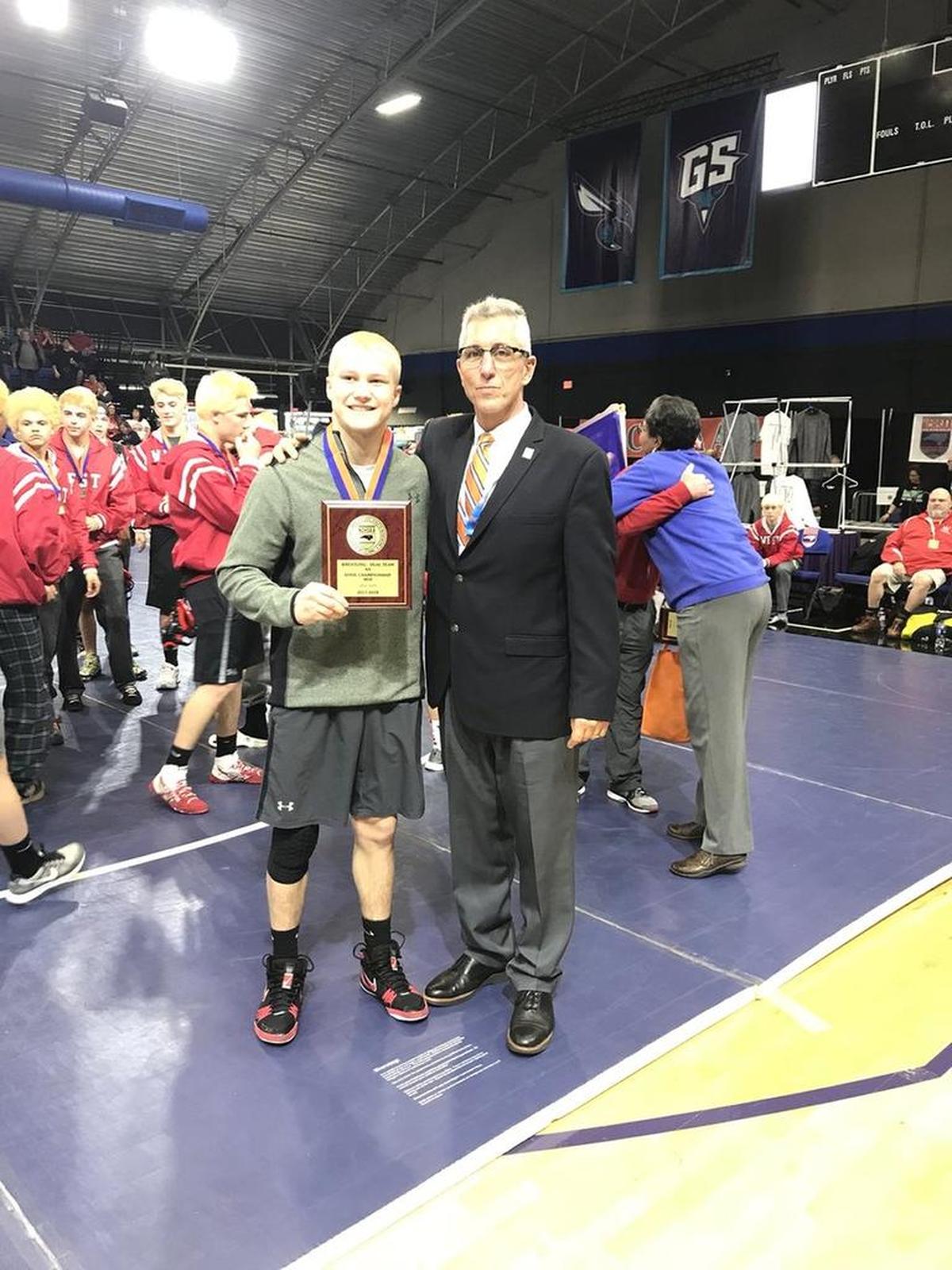 West Lincoln’s Keaton Norman was MVP of the 2A dual team NCHSAA state finals