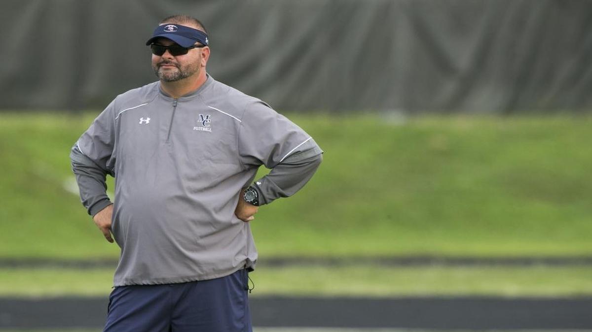 Mallard Creek coach Mike Palmieri watched his team have a dominant performance in a 41-7 win over Hough Friday.