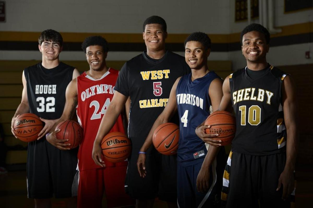 After the 2012-13 season, the All-Observer boys basketball team included Luke Maye of Hough, B. J. Gladden of Olympic, Kennedy Meeks of West Charlotte, Shelton Mitchell of Cuthbertson, and Gabe DeVoe of Shelby. DeVoe and Mitchell will play for Cuthbertson in the 2018 NCAA Tournament; Maye for UNC