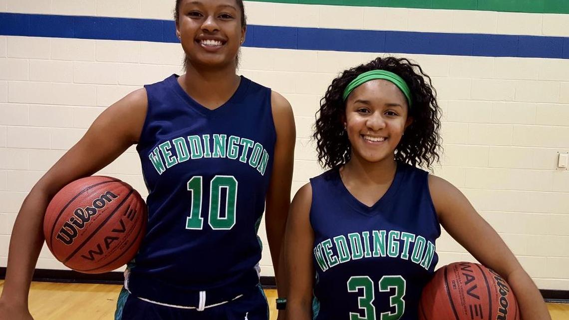 Two of Weddington’s key returnees areLeft to Right: Remi Roberts (10); Erin Addison (33).