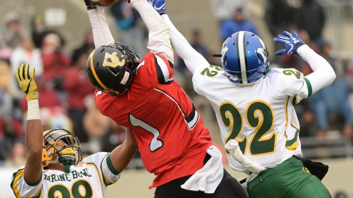 The 80th Shrine Bowl game was played at Wofford College's Gibbs Stadium on Dec. 17, 2016. The South's Union County's Shiyun Smith (1) pulls down a ball. In 2017, two youth Shrine Bowl games are being added. ALEX HICKS JR./Spartanburg Herald-Journal