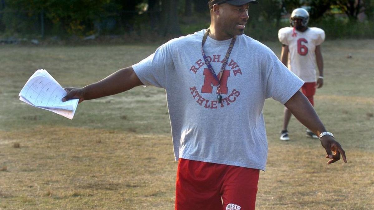 Monroe High School football coach Johnny Sowell has led his team to a N.C. state championship game Saturday. DAVIE HINSHAW - dhinshaw@charlotteobserver.com
