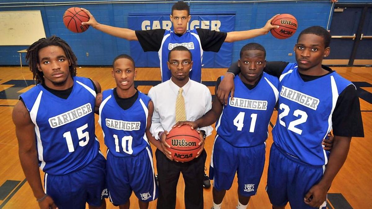 Boys basketball coach Joshua Coley, seen with his Garinger team in 2012, is the new coach at United Faith Christian School tsumlin@charlotteobserver.com