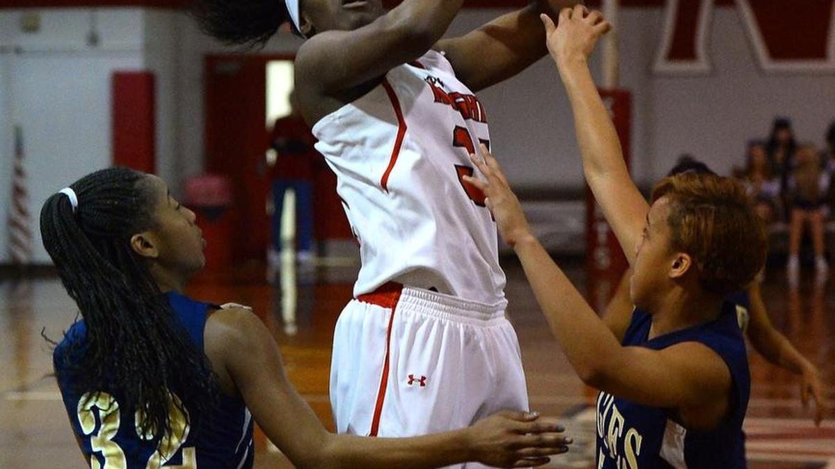 Northside Christian Eleah Parker (31) had one of the best games in the history of the Hoodies House/Bojangles’ Shootout tournament Monday: 31 points, 29 rebounds against Vance.