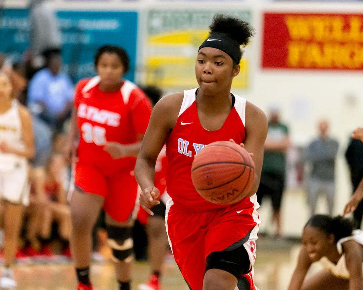 Olympic played at Independence in a girls high school basketball game Tuesday.