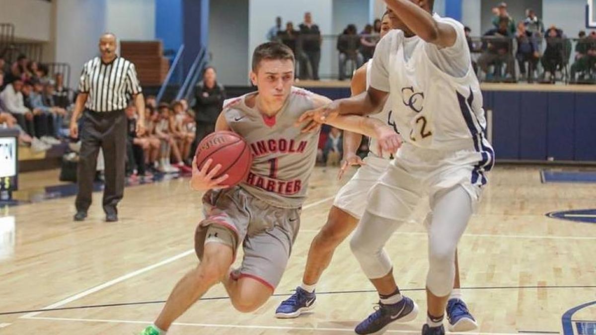 Lincoln Charter and point guard Kody Shubert (L) are ranked No. 1 in the latest N.C. 1A boys media poll