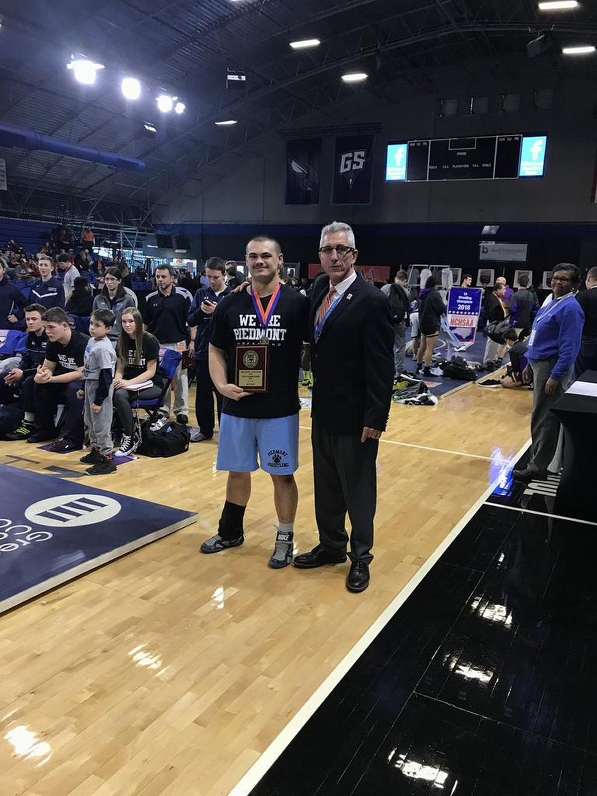 Luis Oropesa of Piedmont was named MVP of the NCHSAA dual team 3A finals