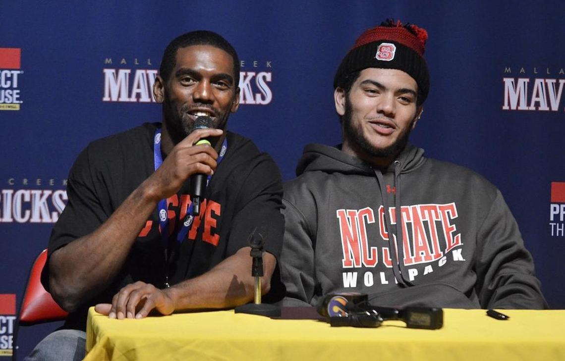 In February 2016, former NFL great Randy Moss took the microphone after his son, Thaddeus Moss, signed with N.C. State out of Mallard Creek High. Thaddeus Moss transferred to LSU after one season with the Wolfpack.
