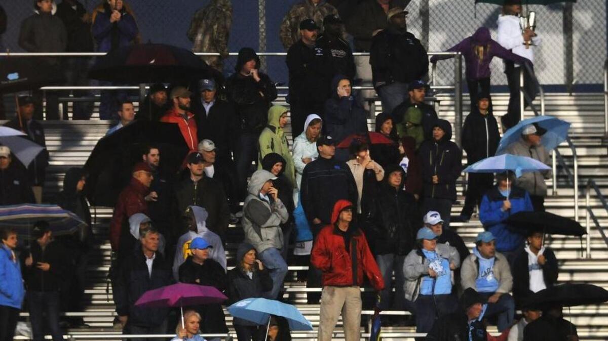 Heavy rain is expected to affect scheduled high school football games in the region Friday night