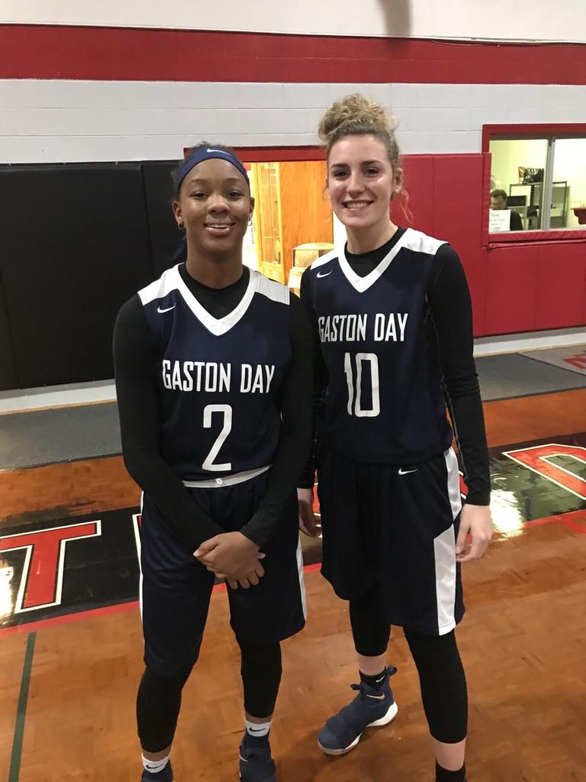 Gaston Day’s Zaria Clark (left) and Zaria Clark