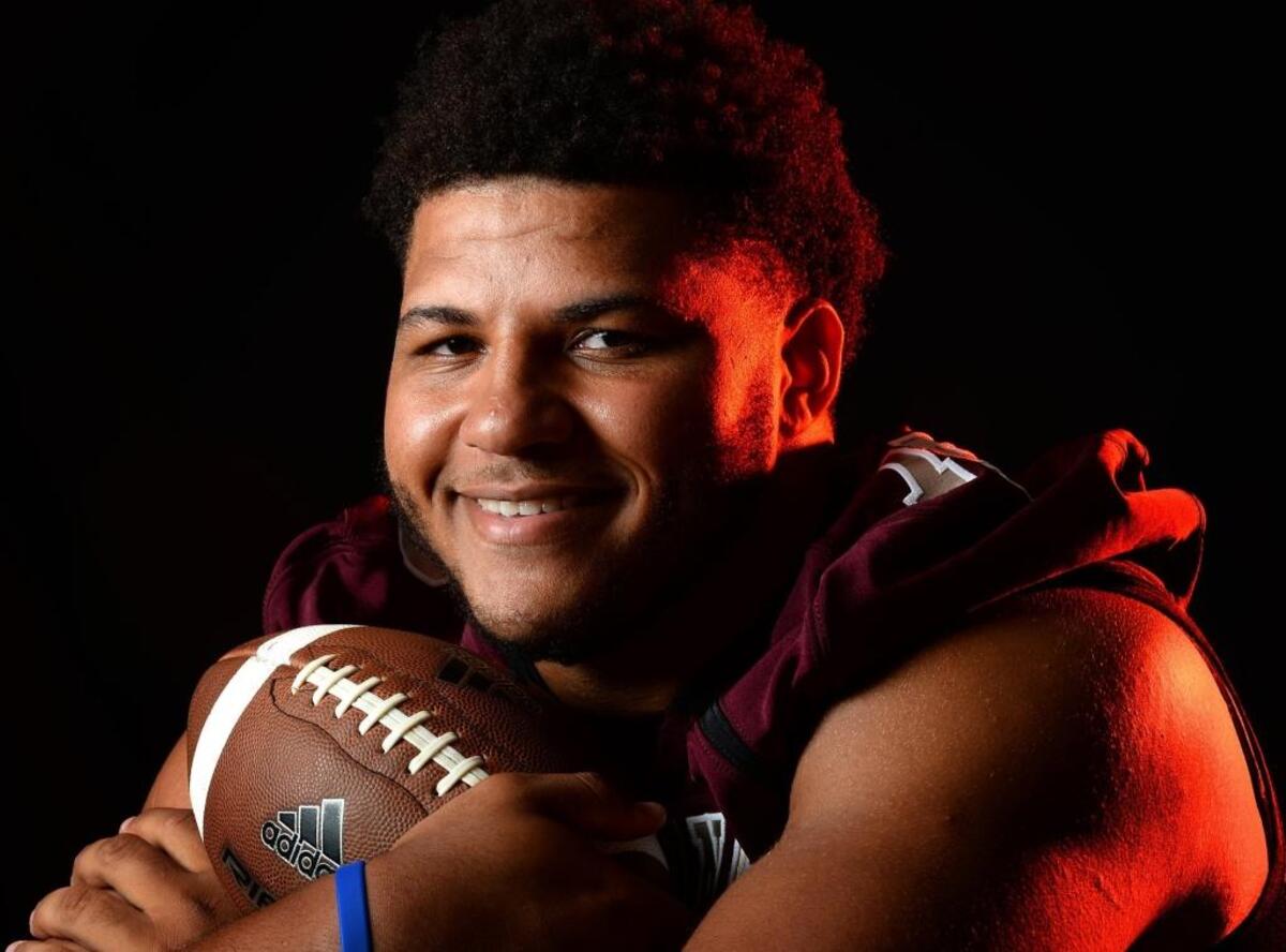 Harding High lineman Jovaughn Gwyn is tracking as a top national recruit.