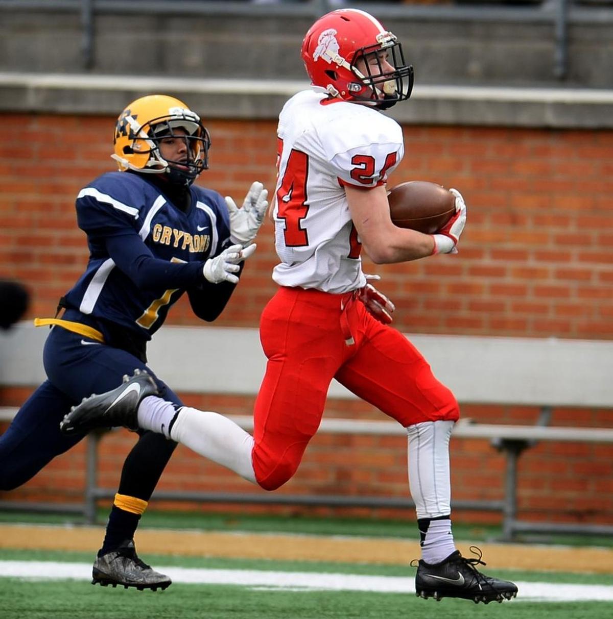 South Point fullback Jake Alexander, right, is a Charlotte Observer player of the week.
