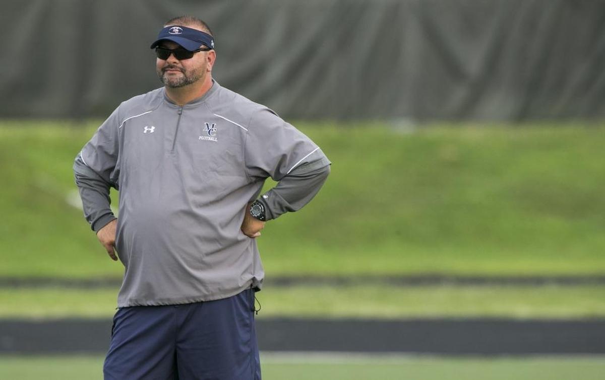 Mallard Creek coach Mike Palmieri will lead his 3-0 Mavericks against 4-0 Harding Friday night. Mallard Creek is No. 2 in the Observer’s Sweet 16 poll. Harding is No. 8.