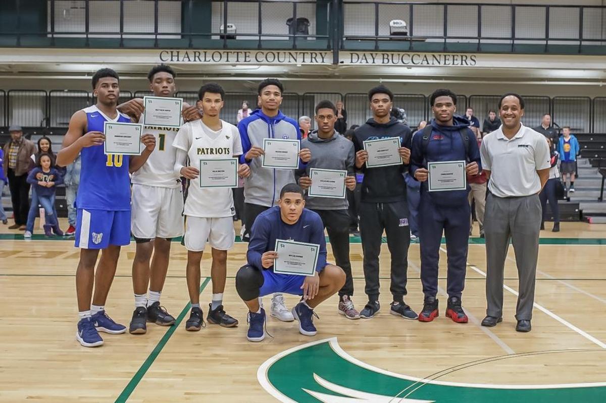 The BSN Queen City Clash Men All Tournament Team: Rylan McLaurin, Kody Shubert, Jah'Quez Sanders, Jide Huntley, Nilous Hodge Jr., Chris Martin, Myles Pierre, Donovan Gregory, Raja Milton, Matthew Smith.