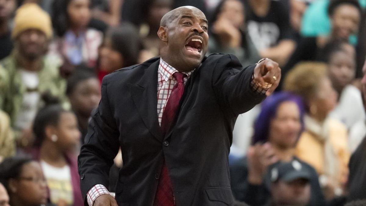 Olympic High boys basketball coach Baronton Terry has his team unbeaten in SoMeck league play. The Trojans visit league unbeaten Harding in Charlotte-area game of the night Friday