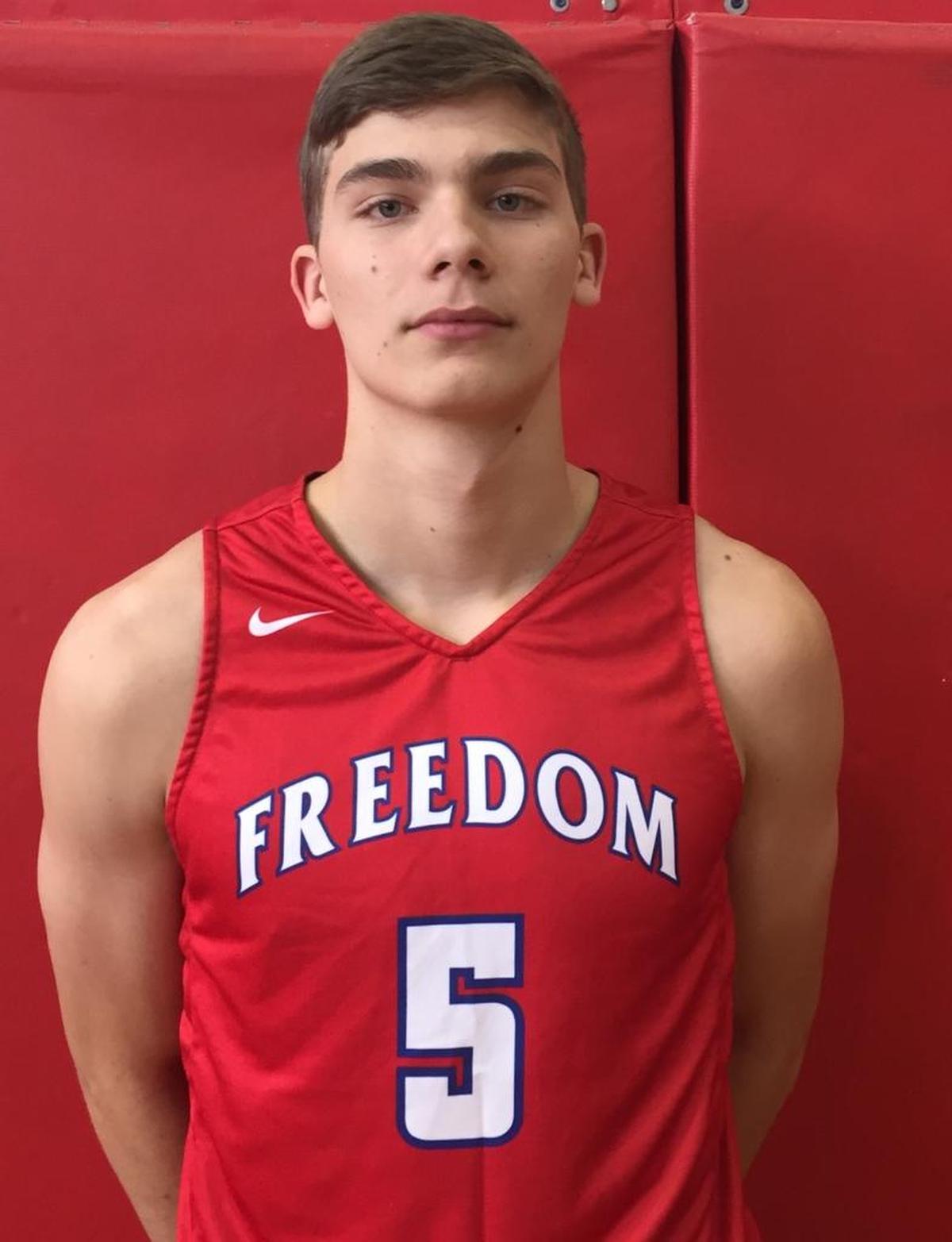 Morganton Freedom’s Fletcher Abee mad a monster shooting night and a career high in points Tuesday