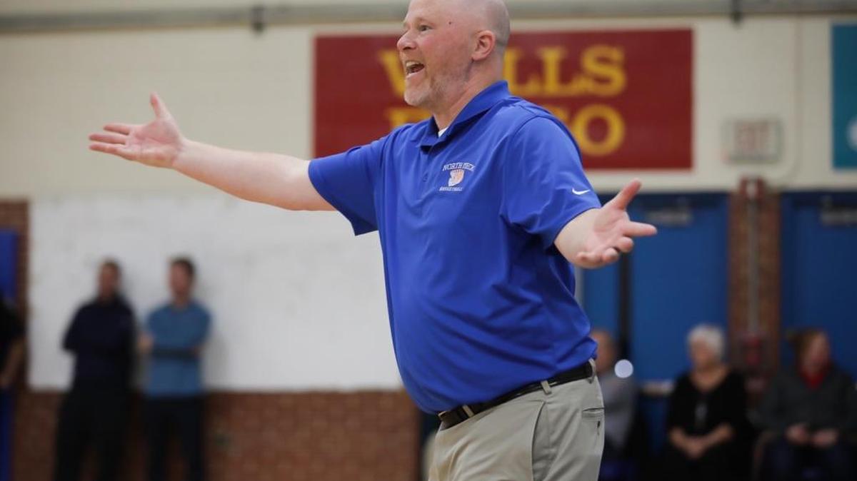 North Meck Head Coach Duane Lewis watched his team get an easy win over Mooresville Friday